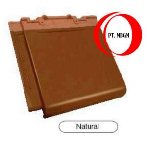 Genteng Keramik Kanmuri Full Flat Natural