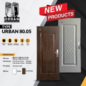 Pintu Utama Baja 80.05 URBAN | Pintu Rumah Baja URBAN