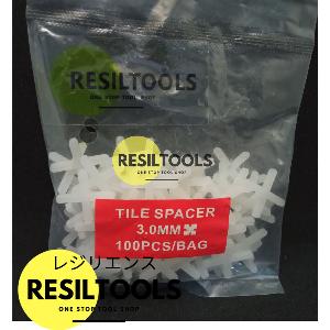 Tile Spacer 3 mm Pembatas Perata Granit Tile Cross Laveling 100pcs